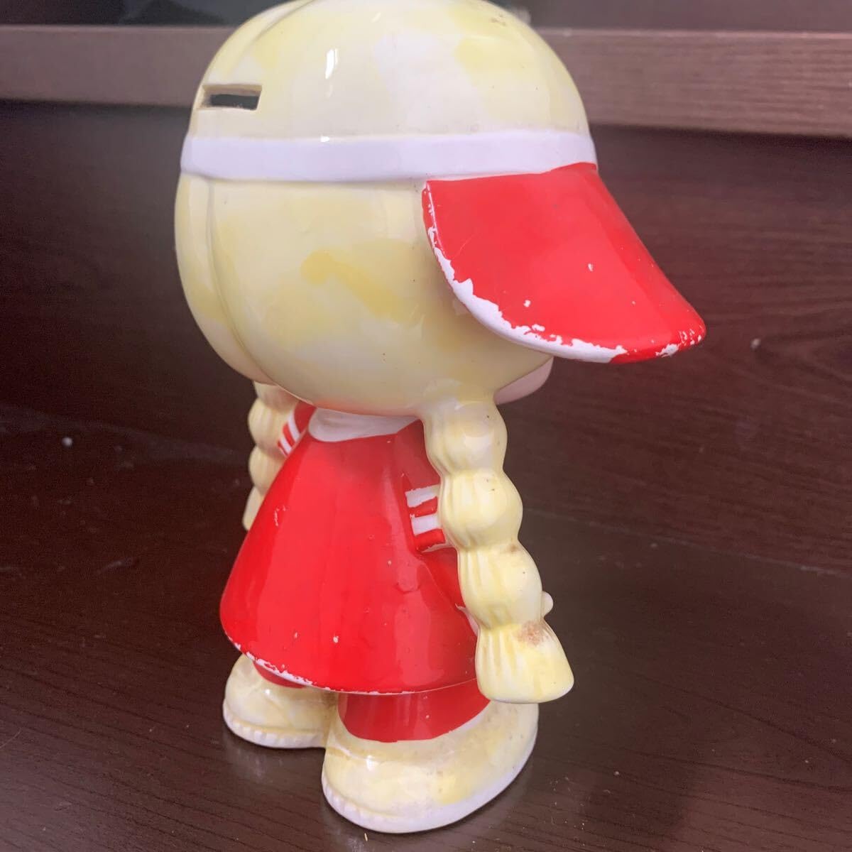 Amazon.co.jp: 19cm 大きめ パティ 当時物 陶器 貯金箱 レトロ